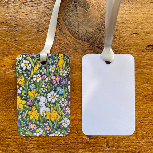 Springtime gift wrap & Lamb tag
