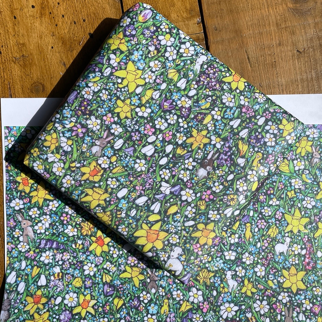 Springtime gift wrap & Duckling tag