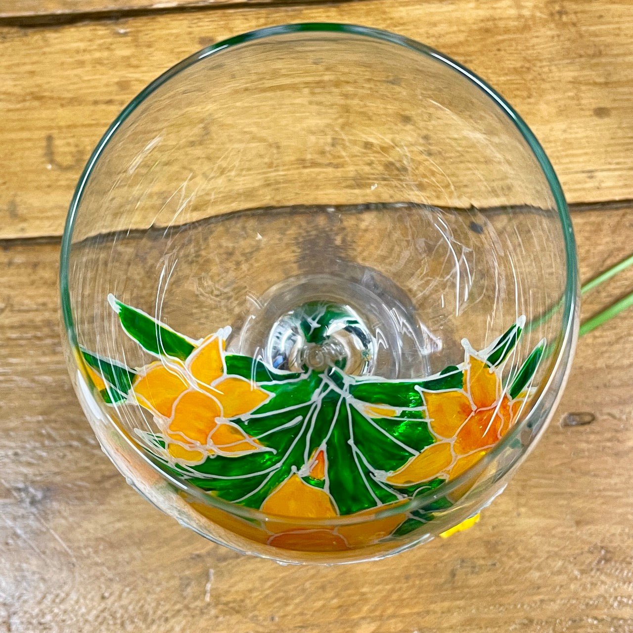 Daffodil field~ Gin glass