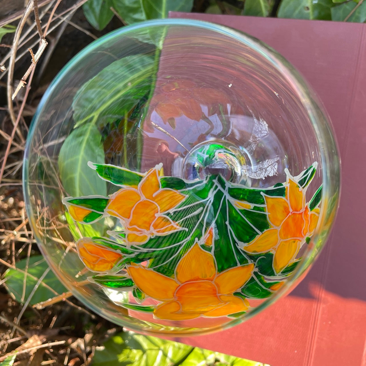 Daffodil field~ Gin glass