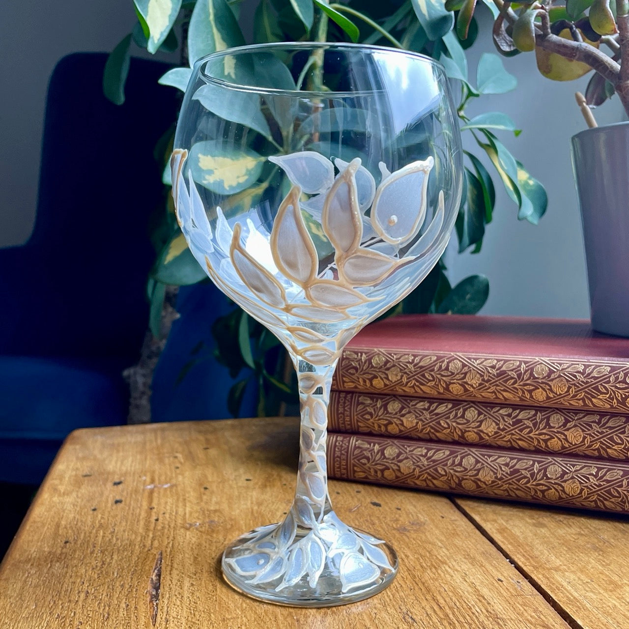 Silver leaves~ Gin glass