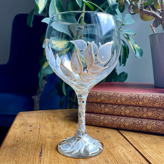 Silver leaves~ Gin glass