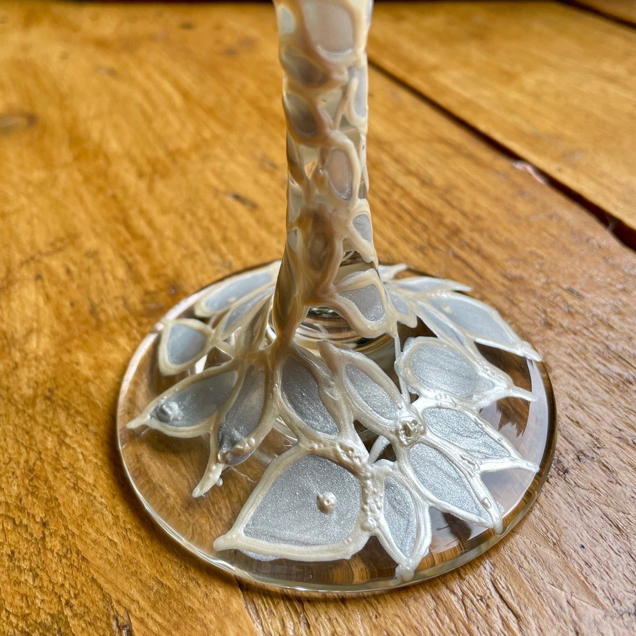 Silver leaves~ Gin glass