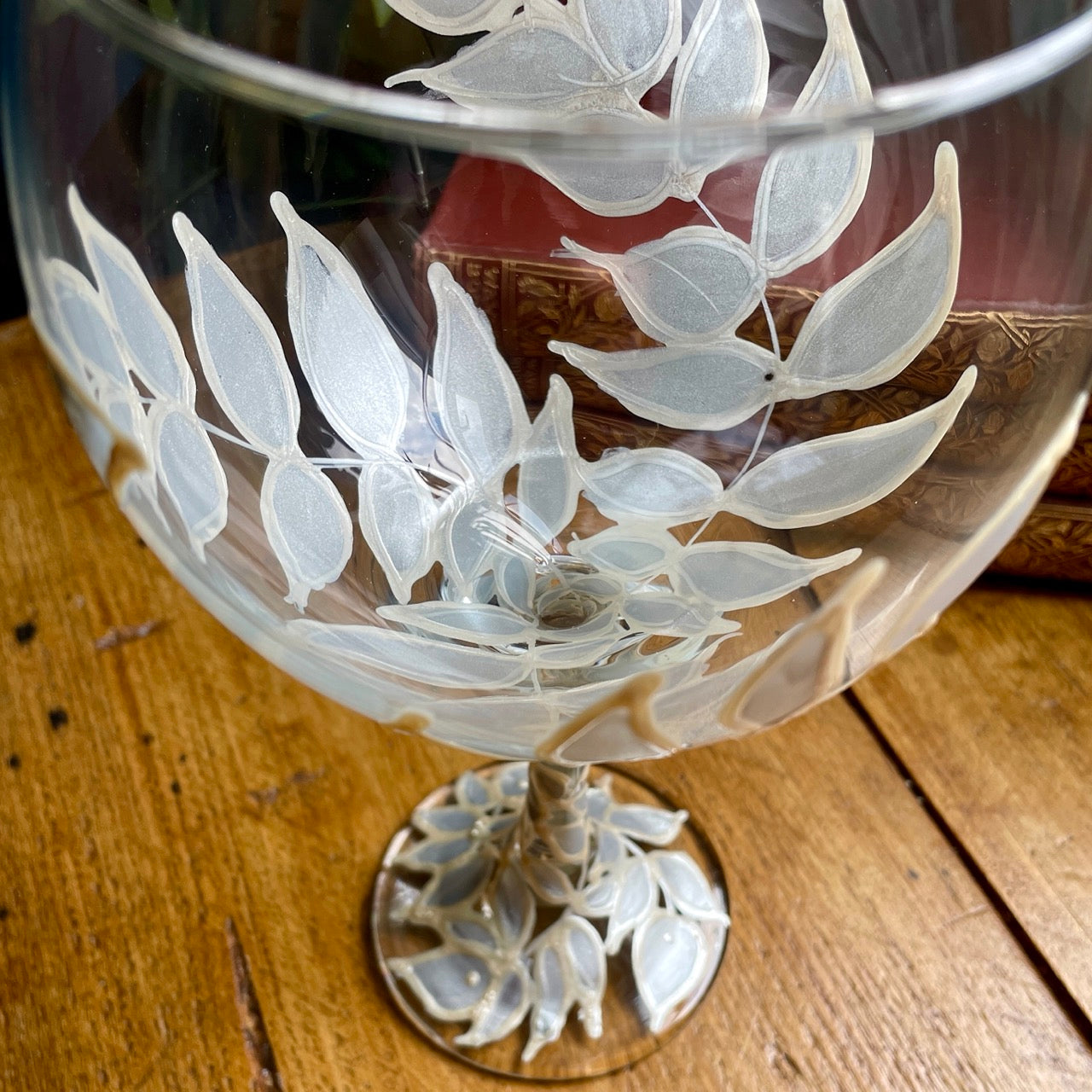 Silver leaves~ Gin glass