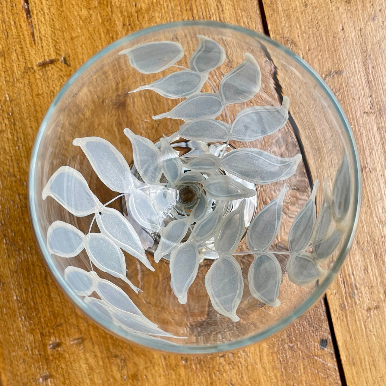 Silver leaves~ Gin glass