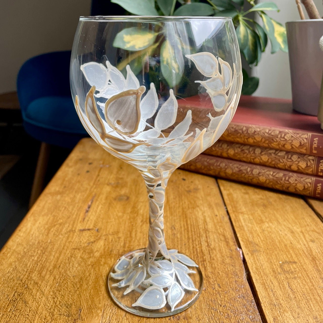 Silver leaves~ Gin glass