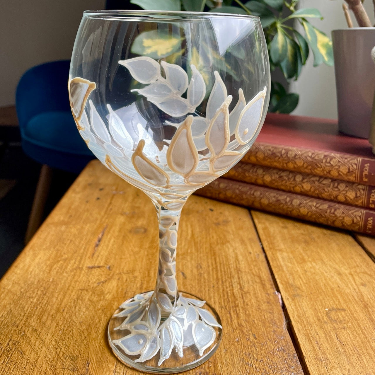 Silver leaves~ Gin glass