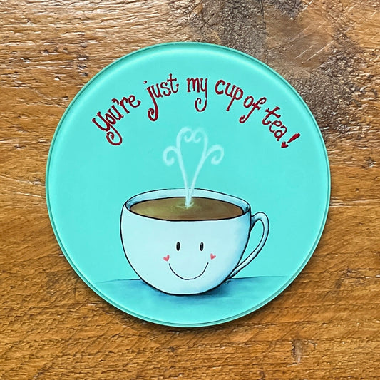 Just my cup of tea~ Glass Coaster