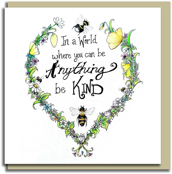 Bee Kind~ Sale card