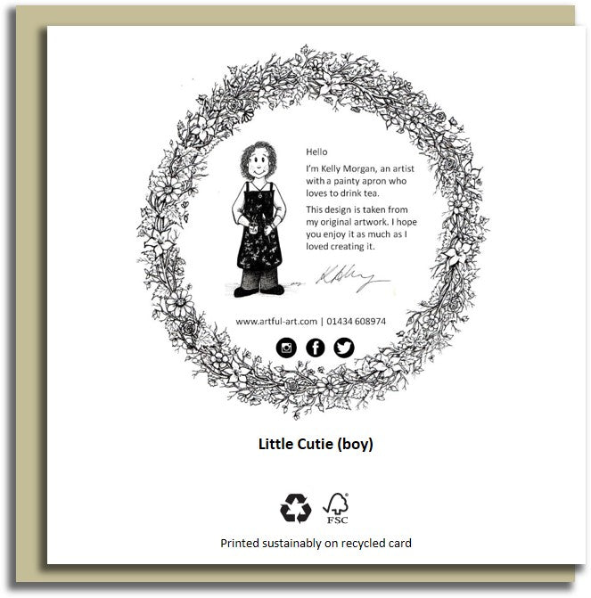 Sale card~ Little cutie it's a boy!