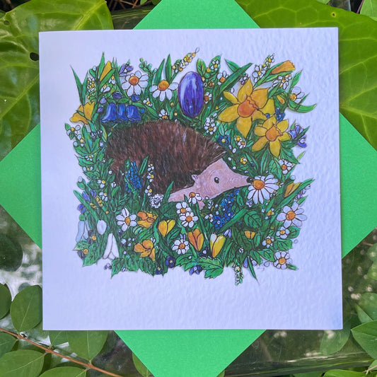 Card~Hedgehog in Spring