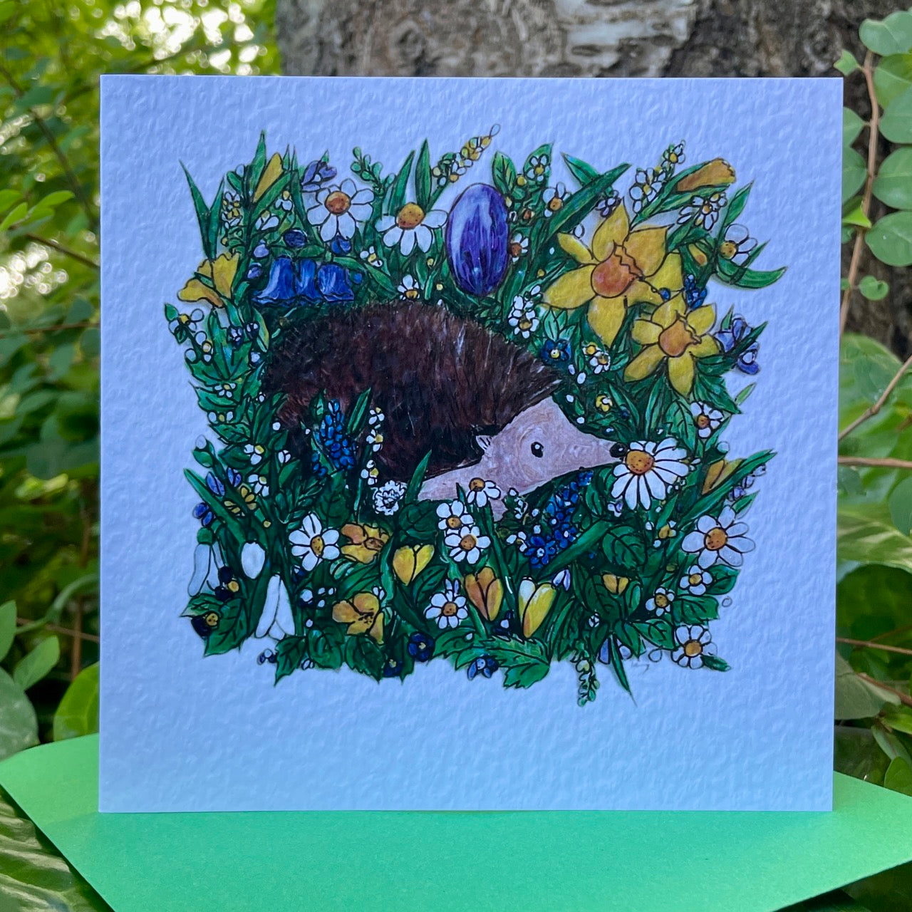 Card~Hedgehog in Spring