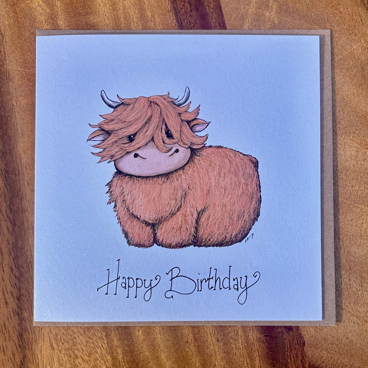 Card~ Highland cow birthday