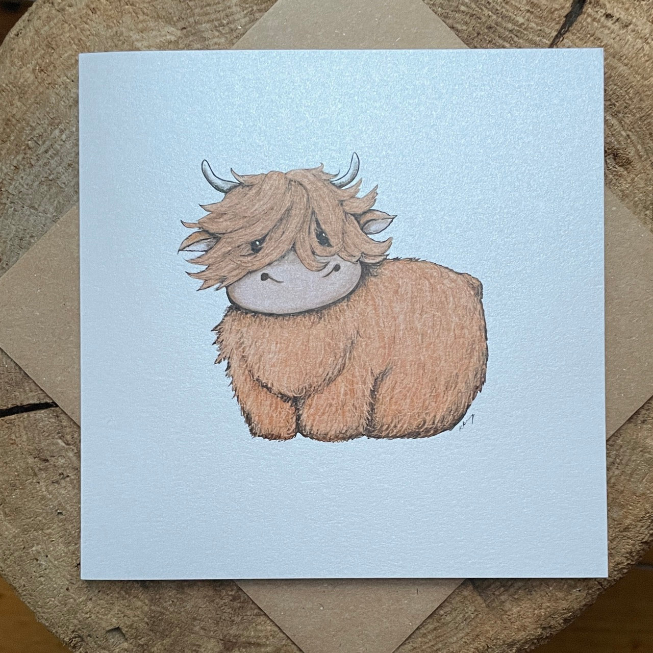 Card~Highland Cow