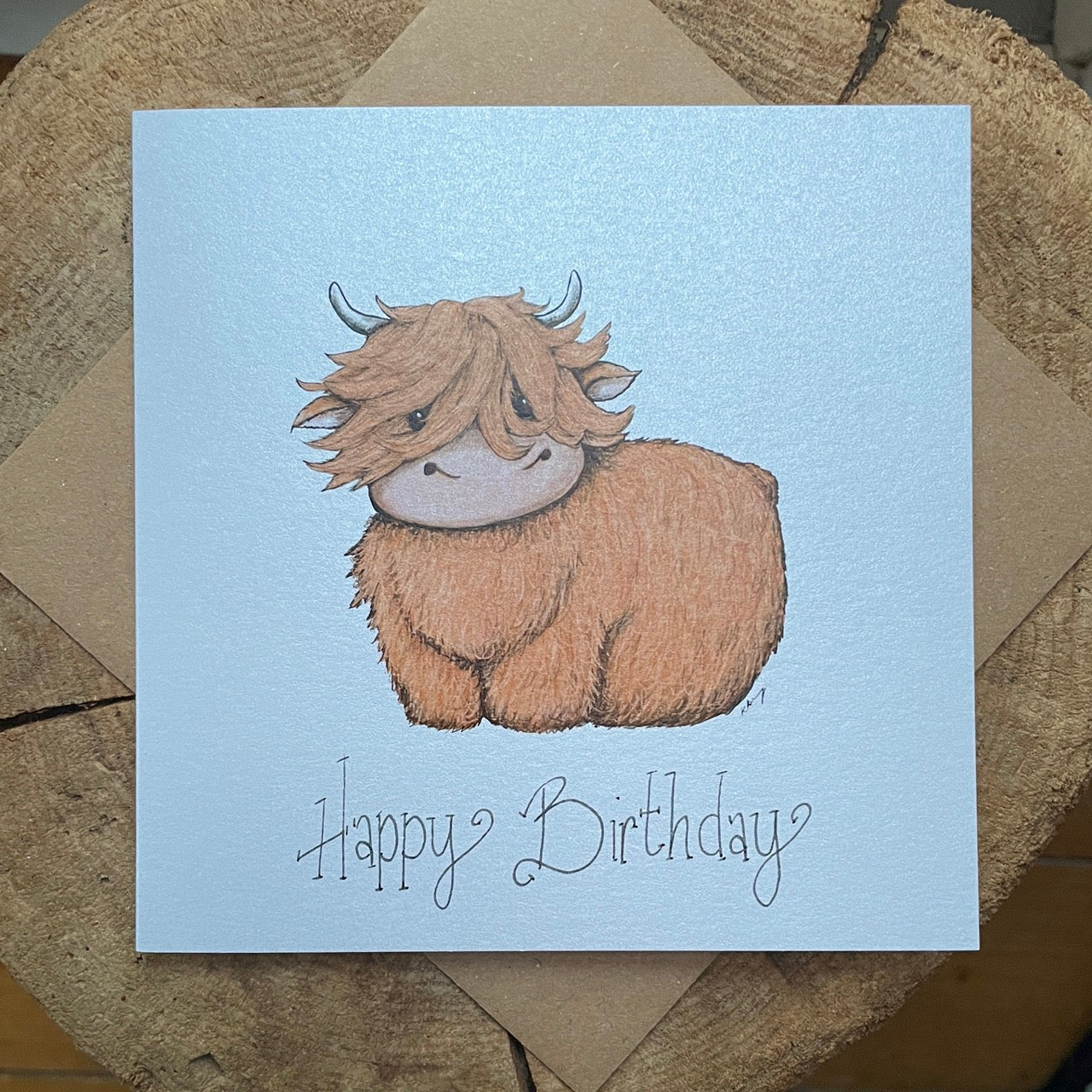Card~ Highland cow birthday