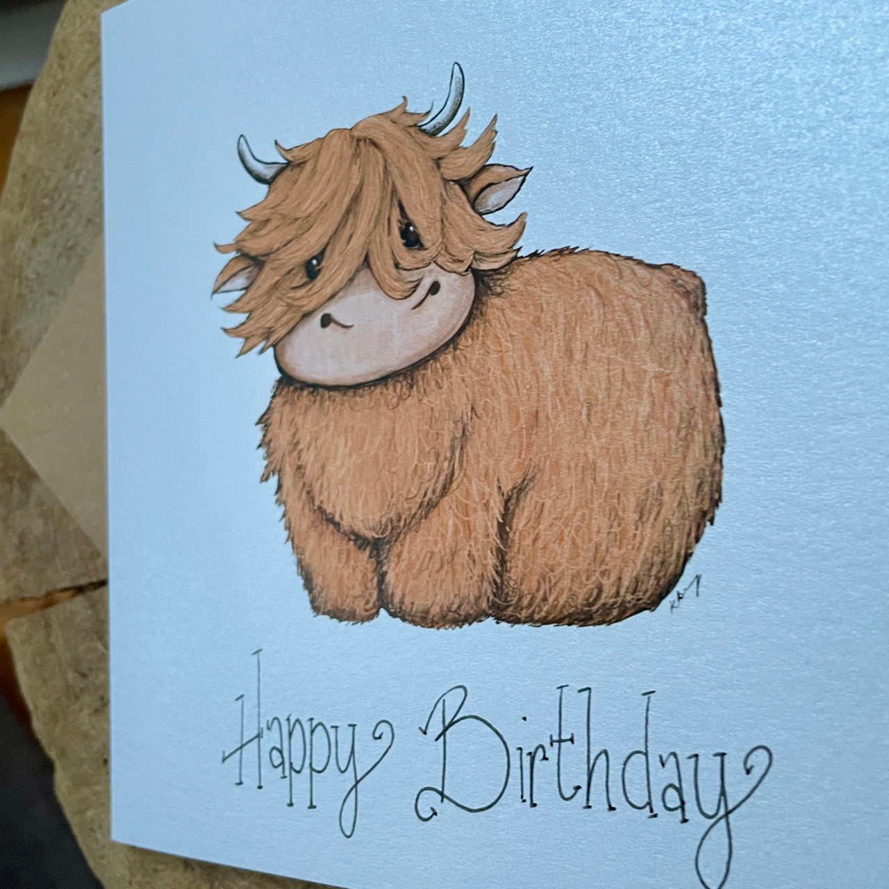 Card~ Highland cow birthday