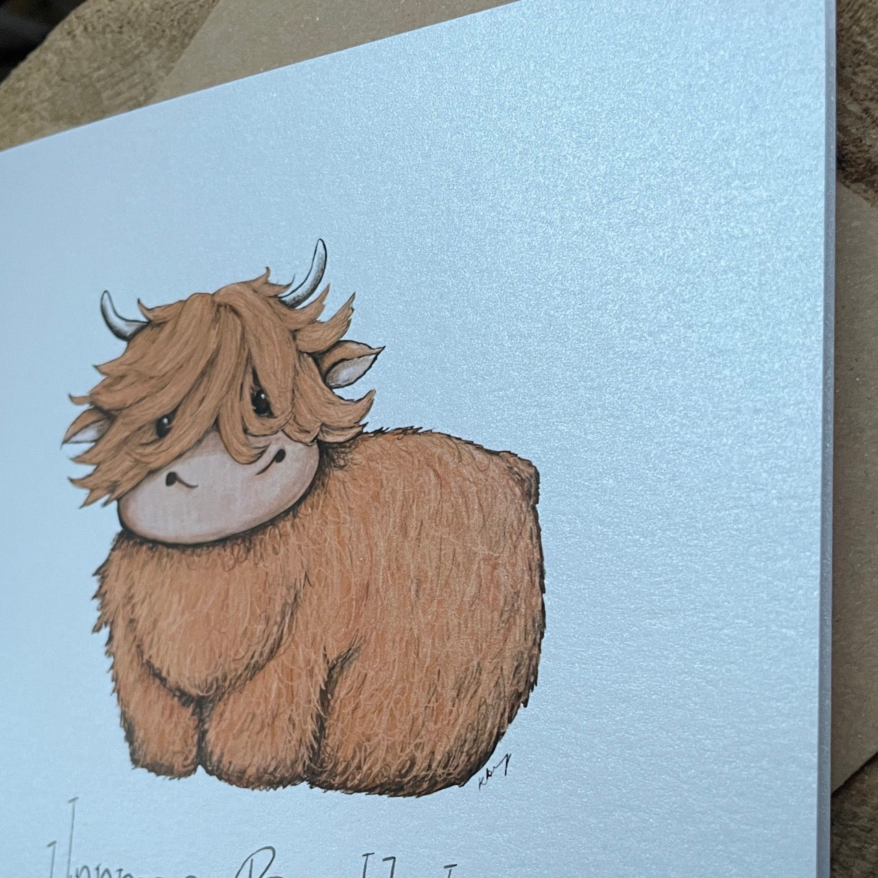 Card~ Highland cow birthday