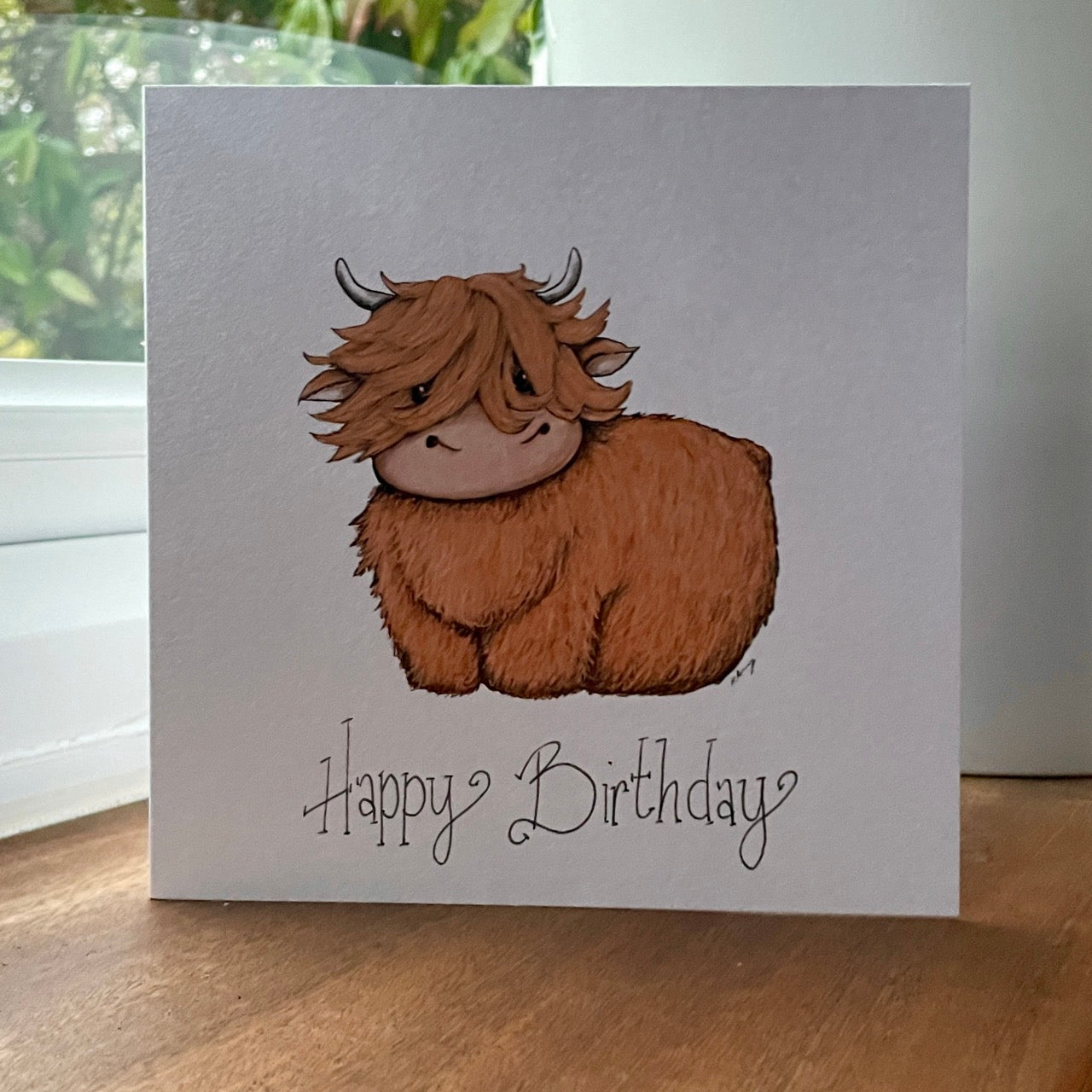 Card~ Highland cow birthday