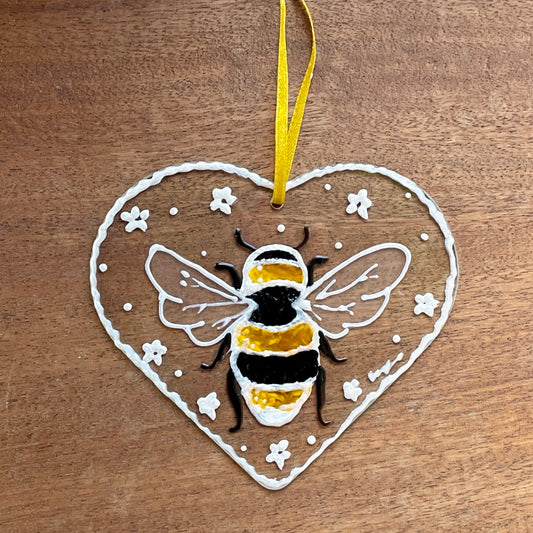 Just Bee~ Heart suncatcher