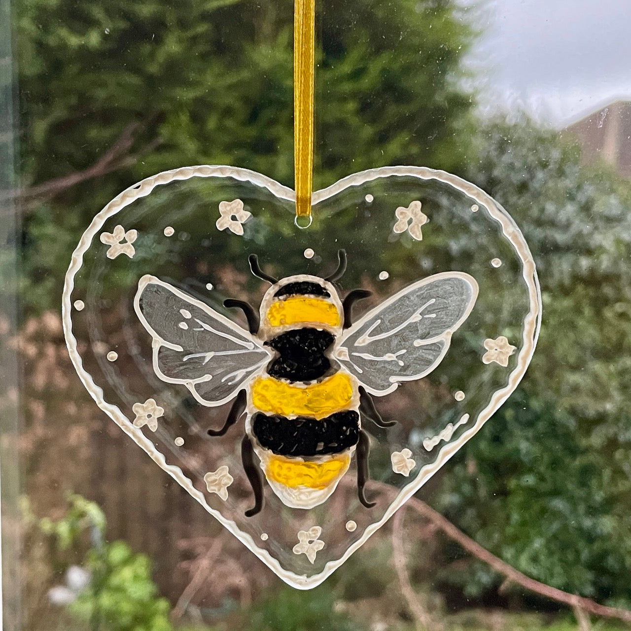 Just Bee~ Heart suncatcher