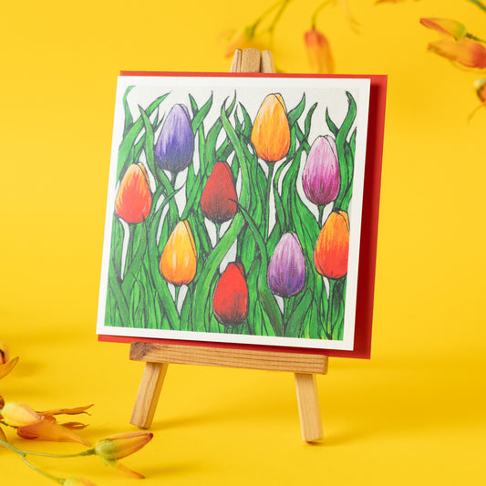 Card~ Tulip field