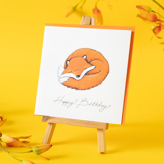 Card~ Sleeping fox