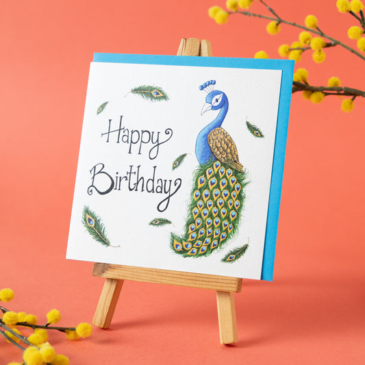 Card~ Peacock Birthday