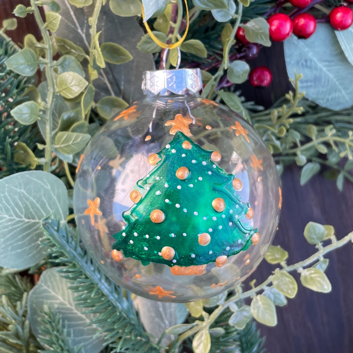 Christmas tree~ Large glass bauble