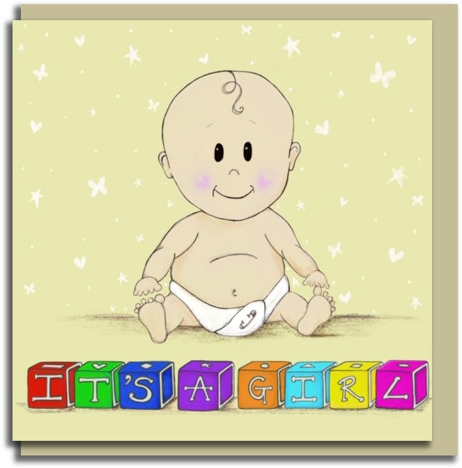 Sale card~ Little cutie it's a girl!