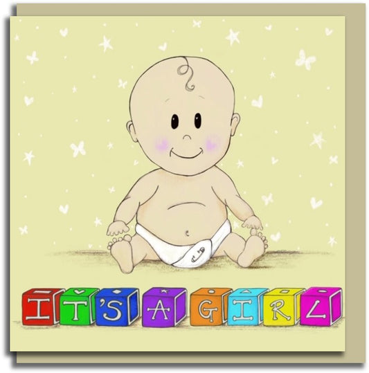 Sale card~ Little cutie it's a girl!