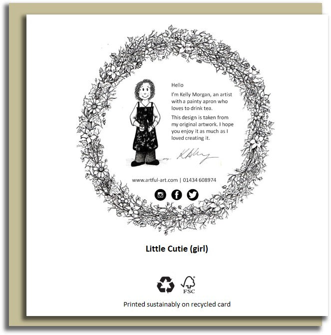 Sale card~ Little cutie it's a girl!