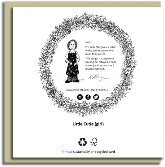 Sale card~ Little cutie it's a girl!