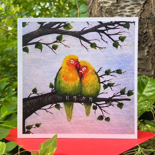 Card~Lovebirds