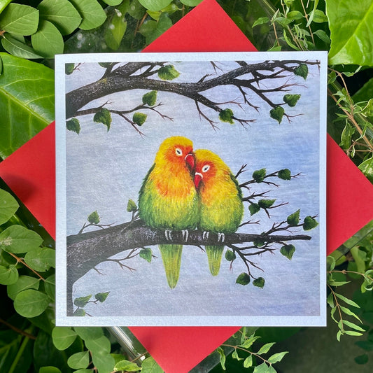 Card~Lovebirds