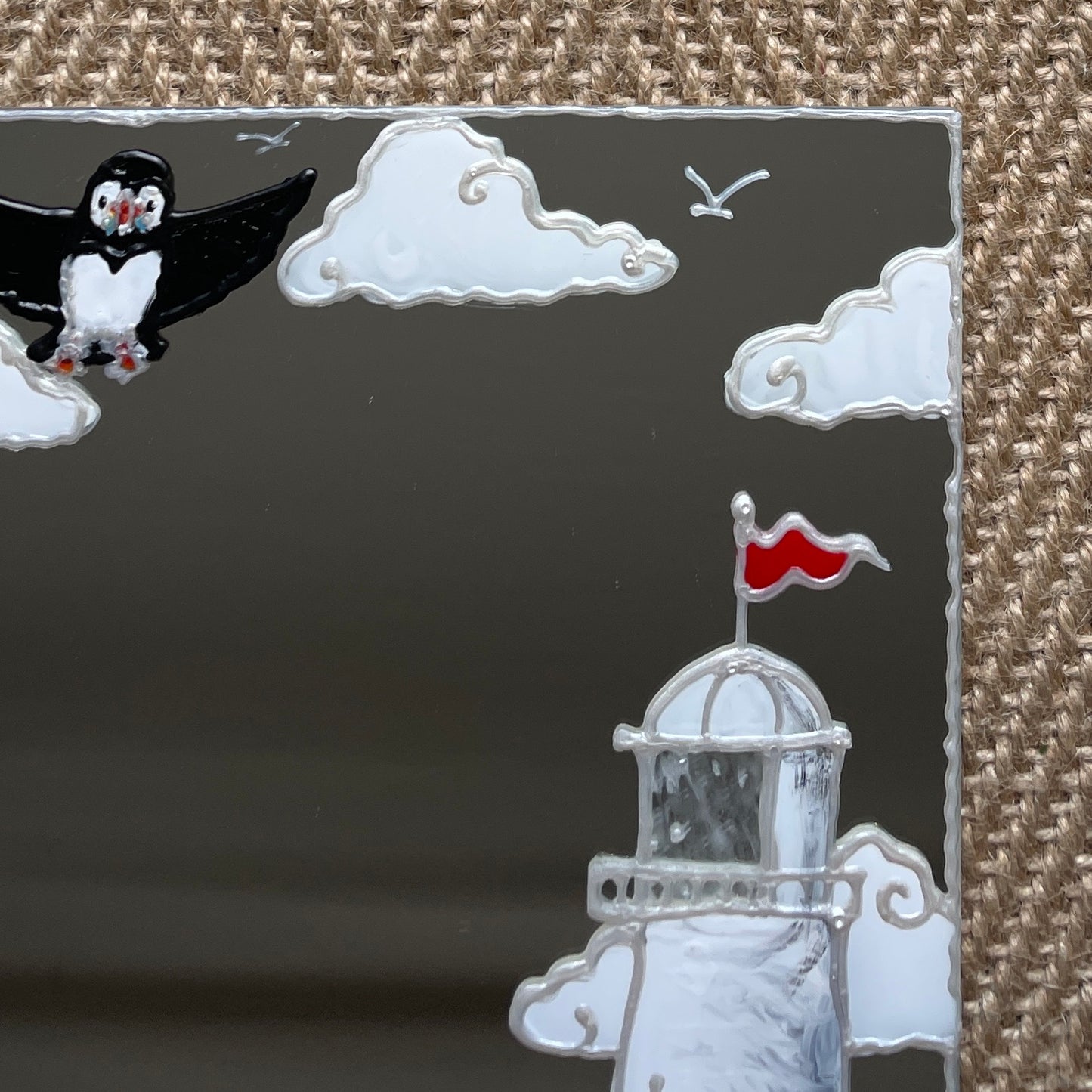 Seaside puffins~ Mirror