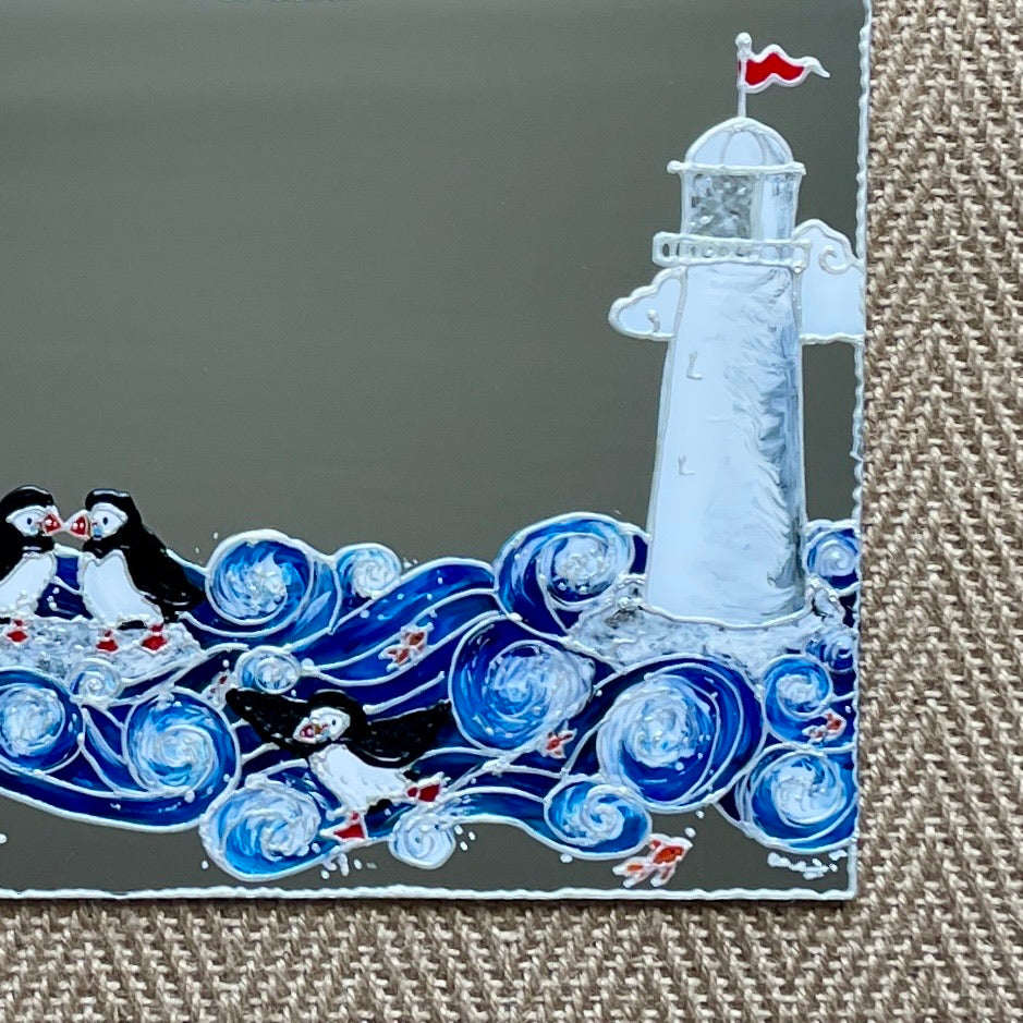 Seaside puffins~ Mirror