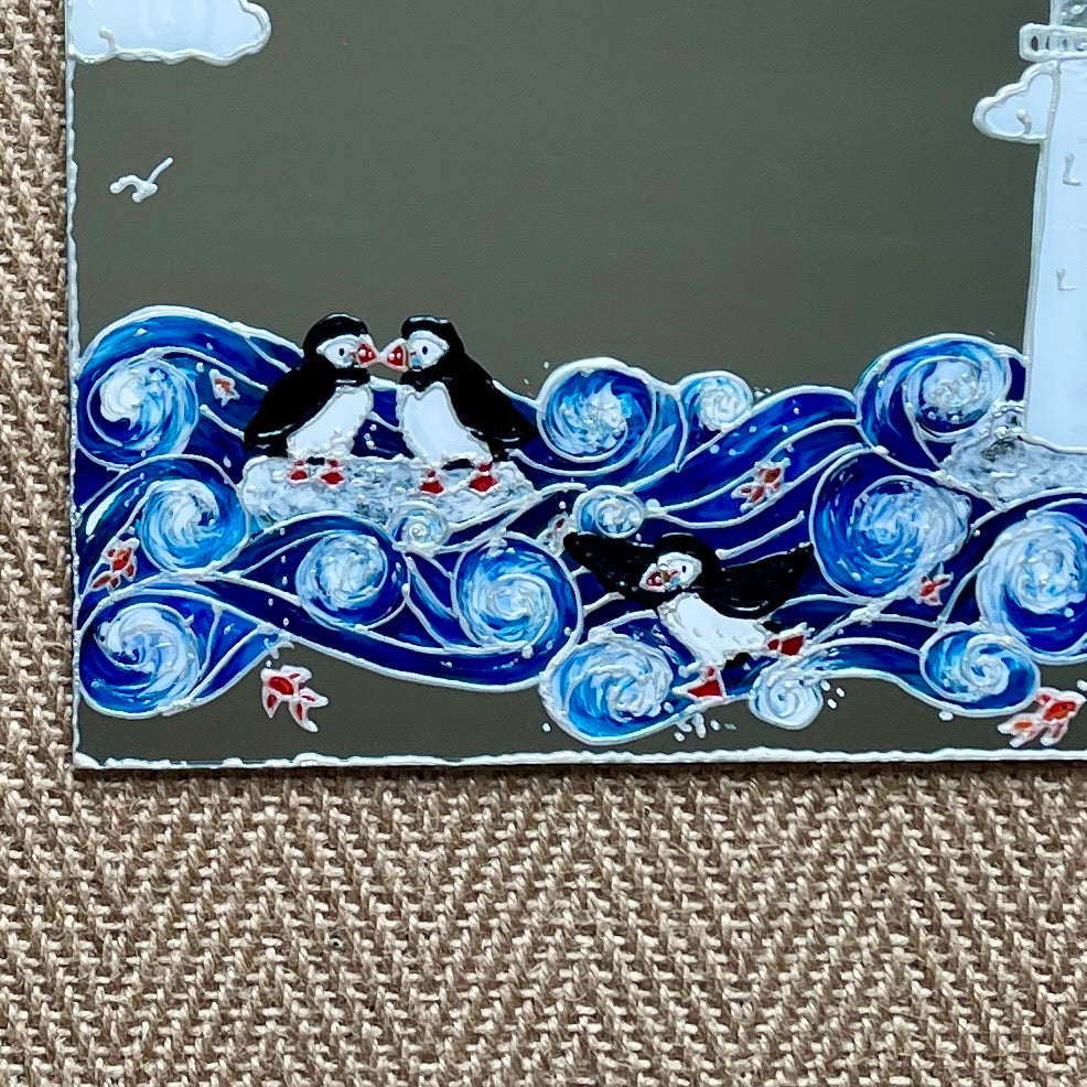 Seaside puffins~ Mirror