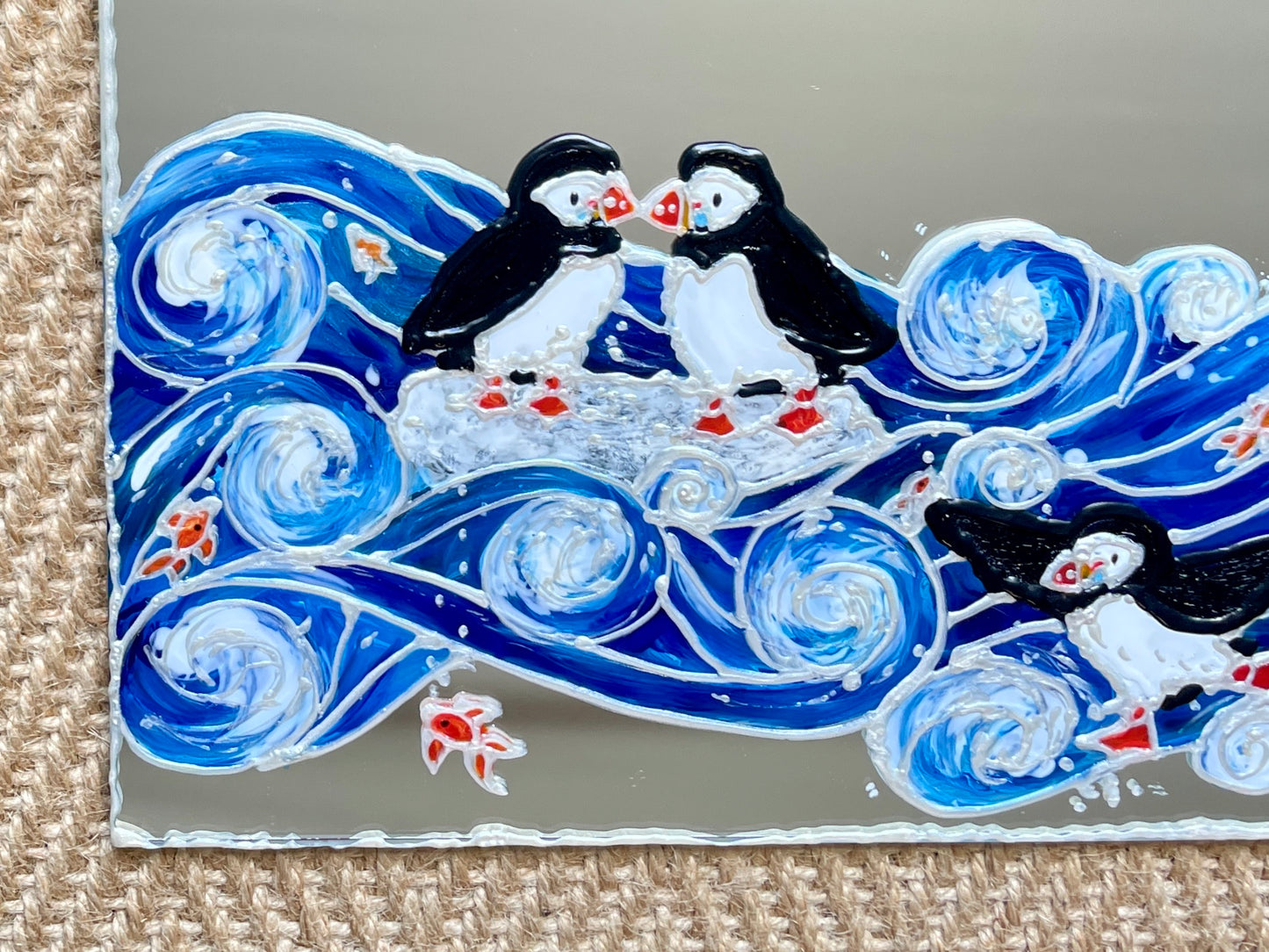 Seaside puffins~ Mirror