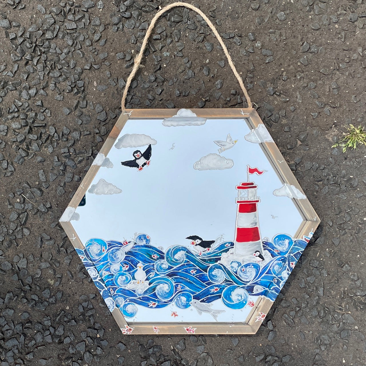 Seaside~ One of a kind mirror