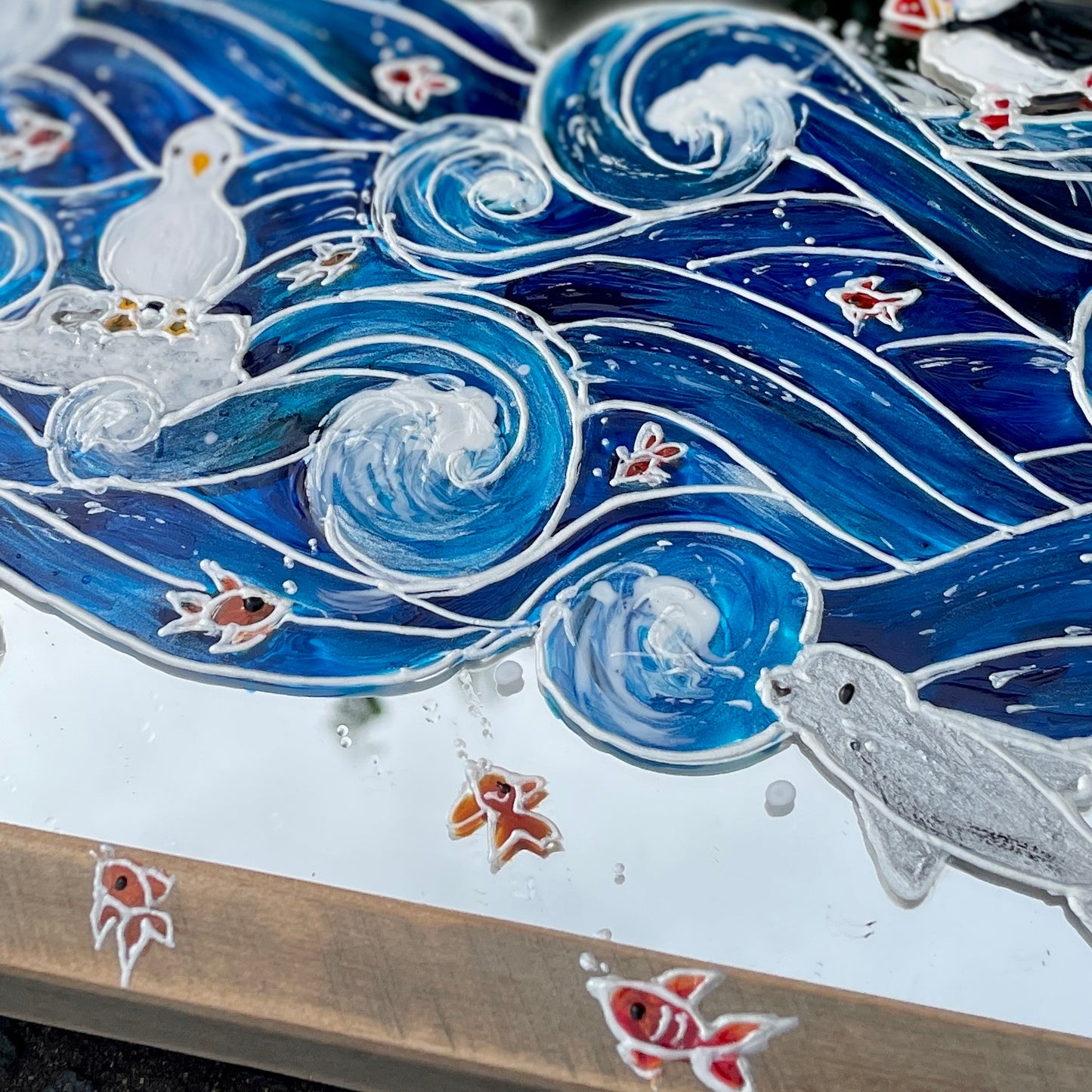 Seaside~ One of a kind mirror