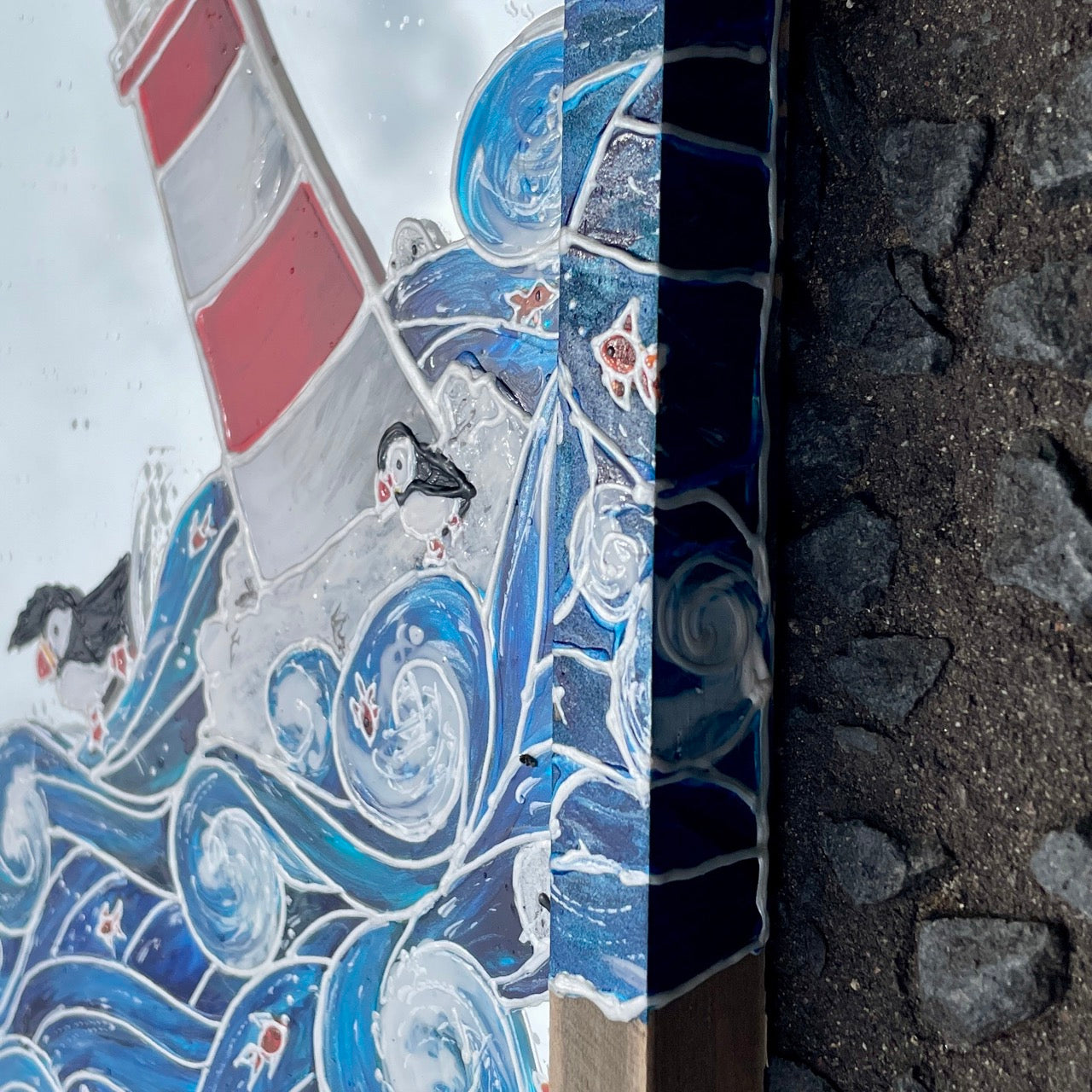 Seaside~ One of a kind mirror