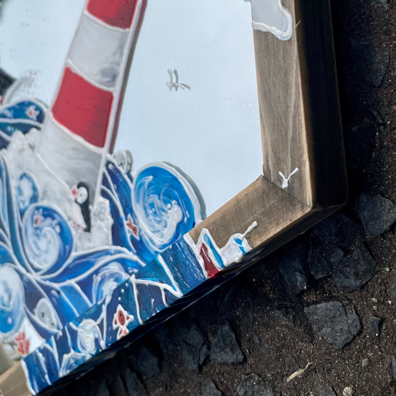 Seaside~ One of a kind mirror