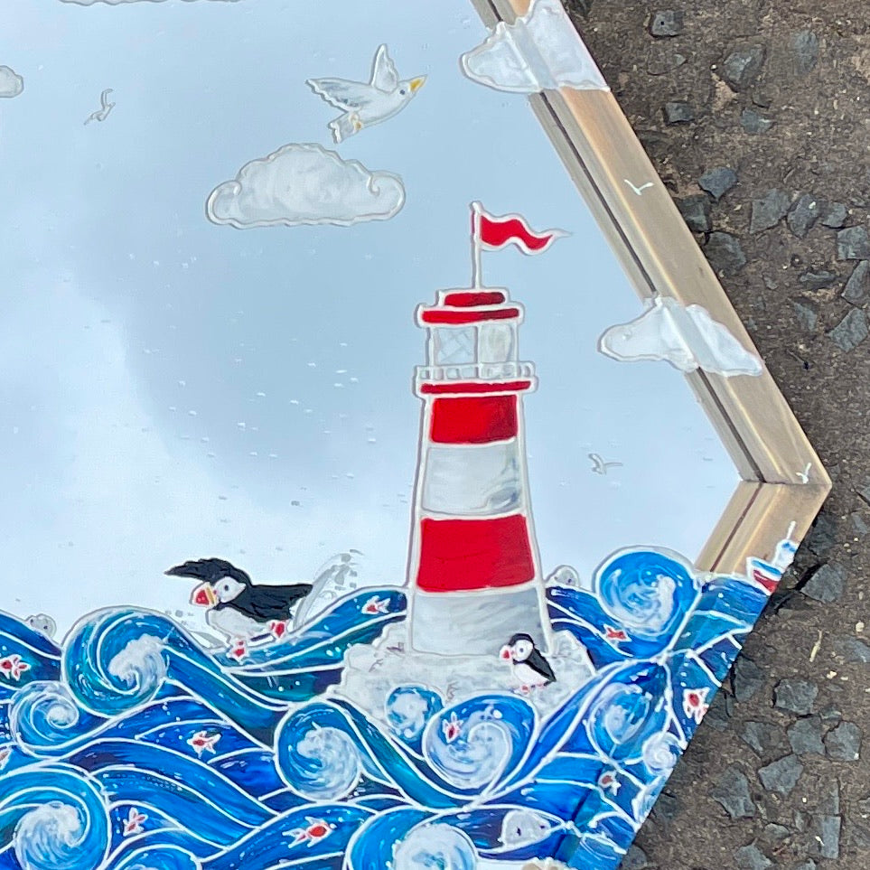 Seaside~ One of a kind mirror