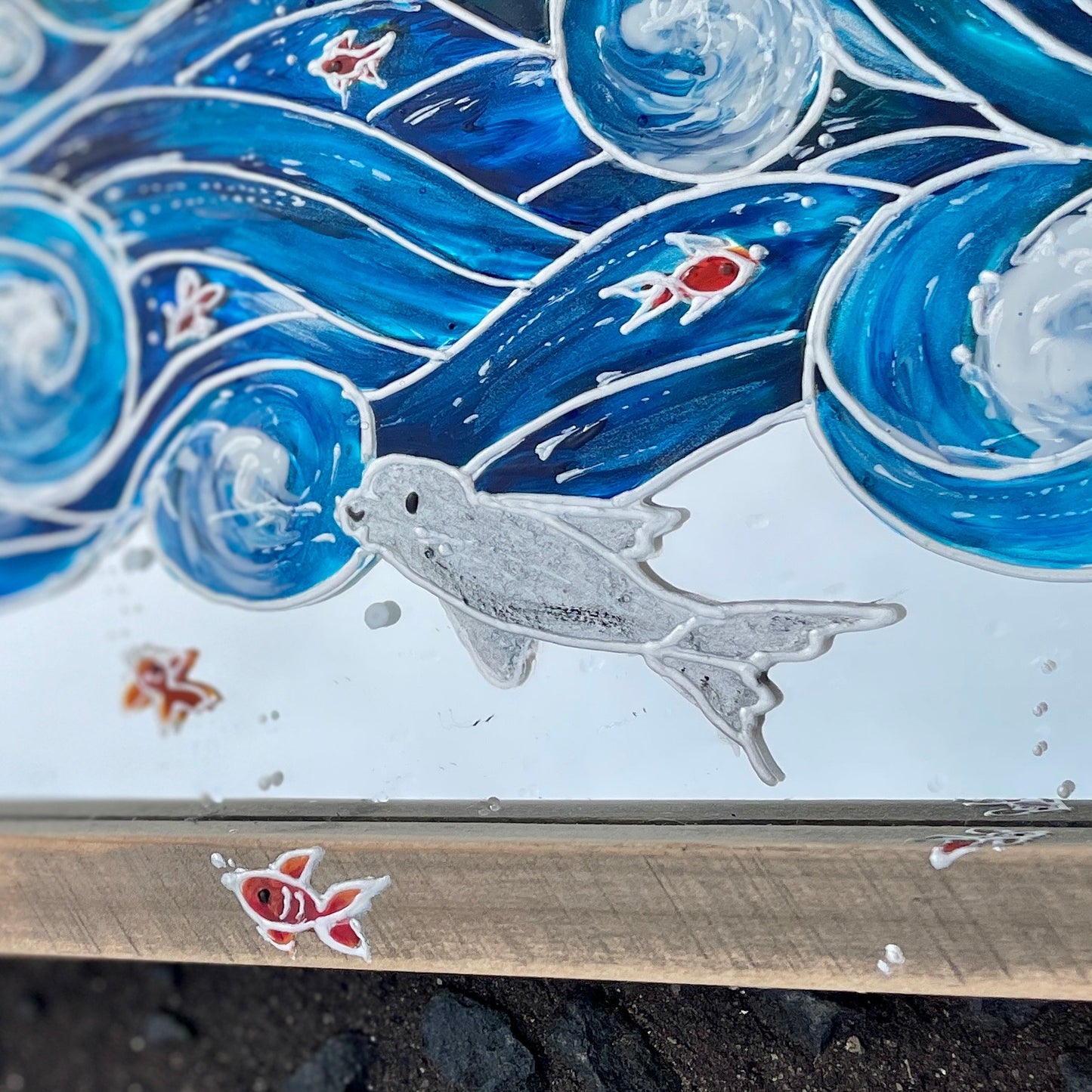 Seaside~ One of a kind mirror