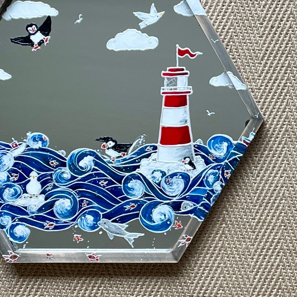 Seaside~ One of a kind mirror