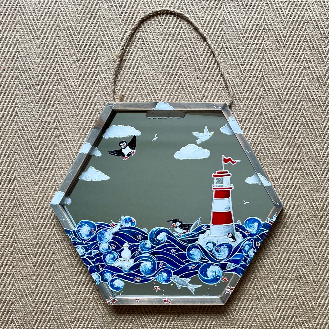 Seaside~ One of a kind mirror