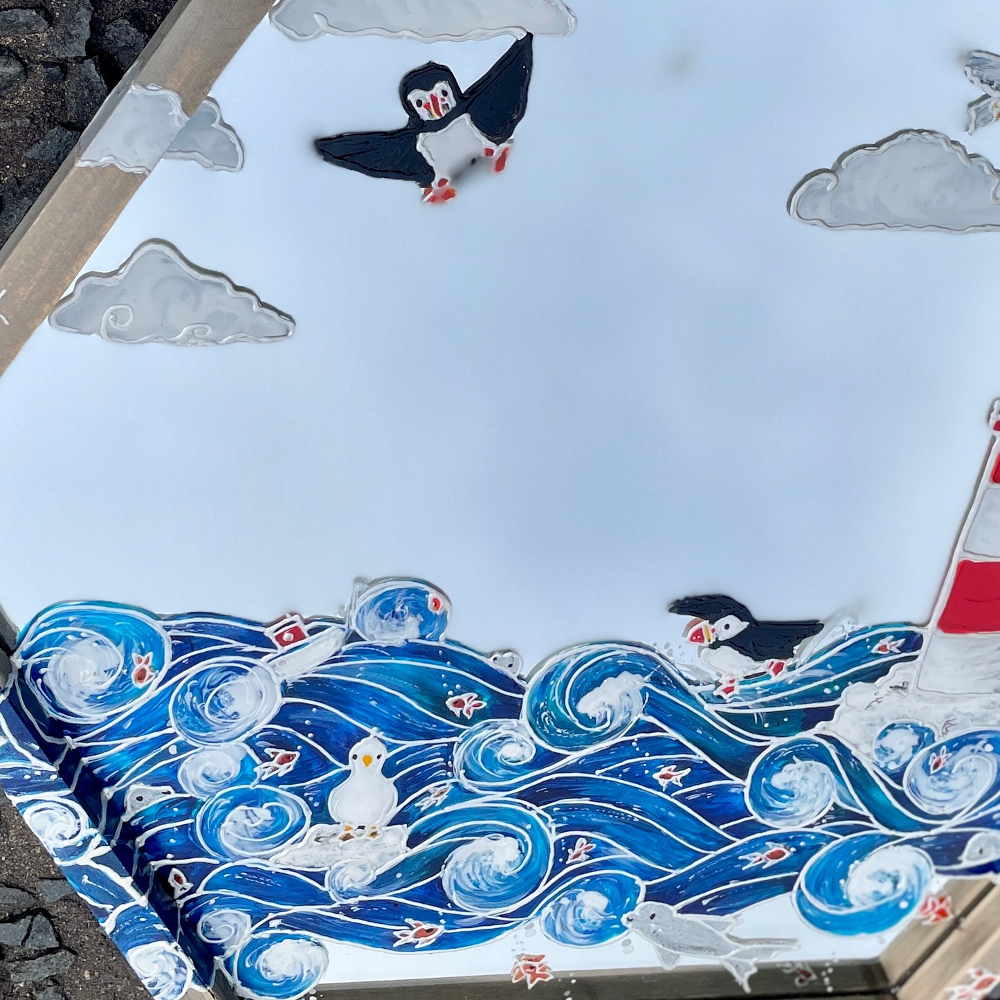 Seaside~ One of a kind mirror