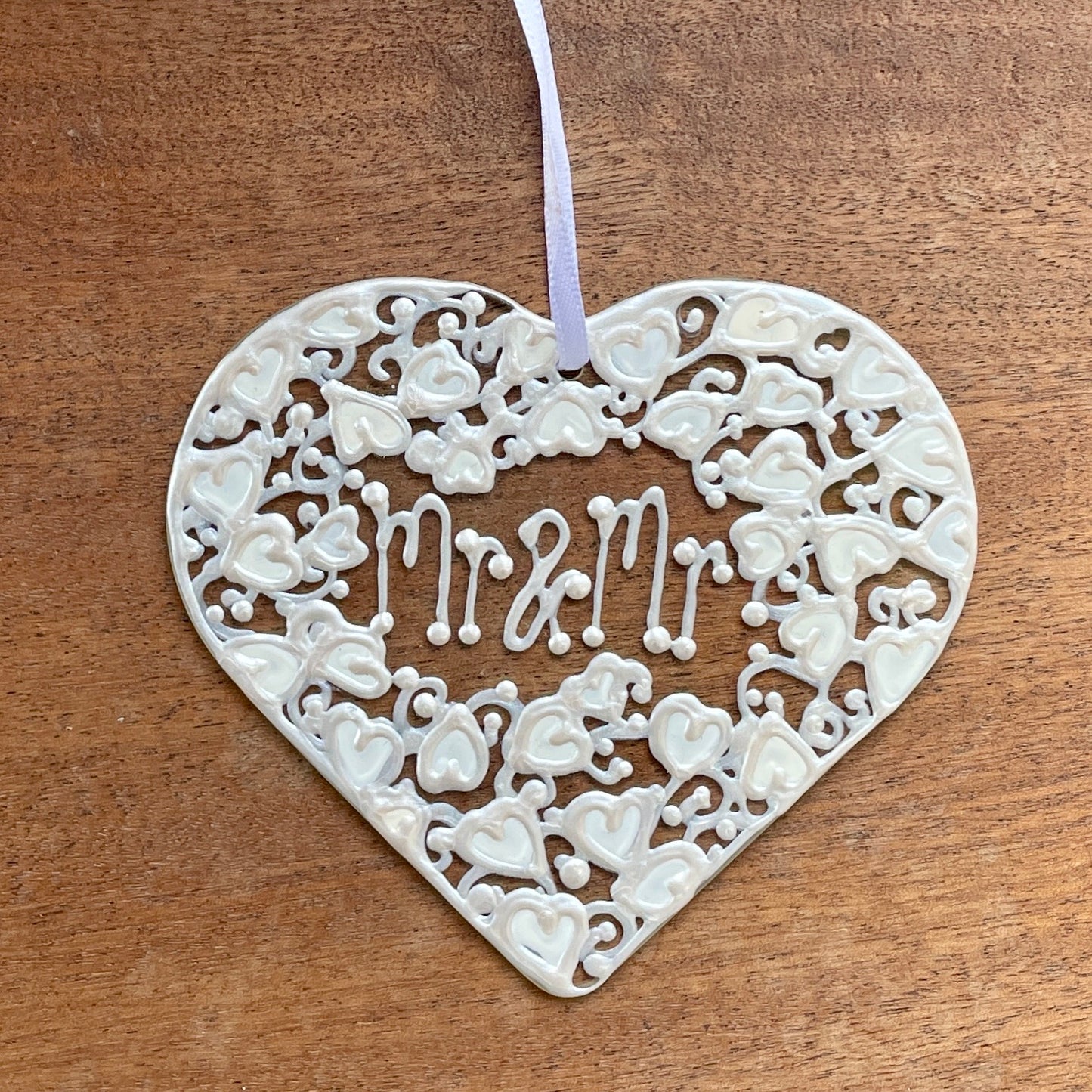 Mr & Mrs~ Heart suncatcher