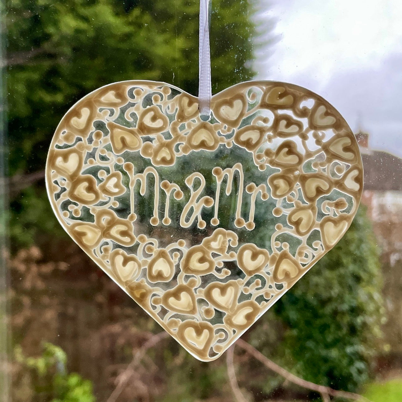 Mr & Mr~ Heart suncatcher