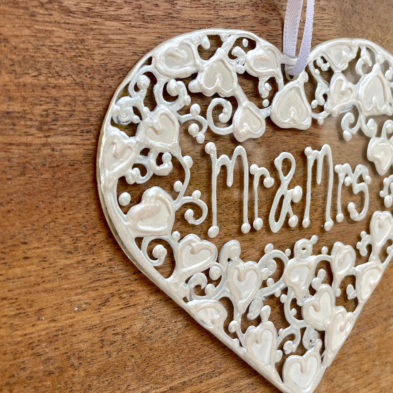 Mr & Mrs~ Heart suncatcher